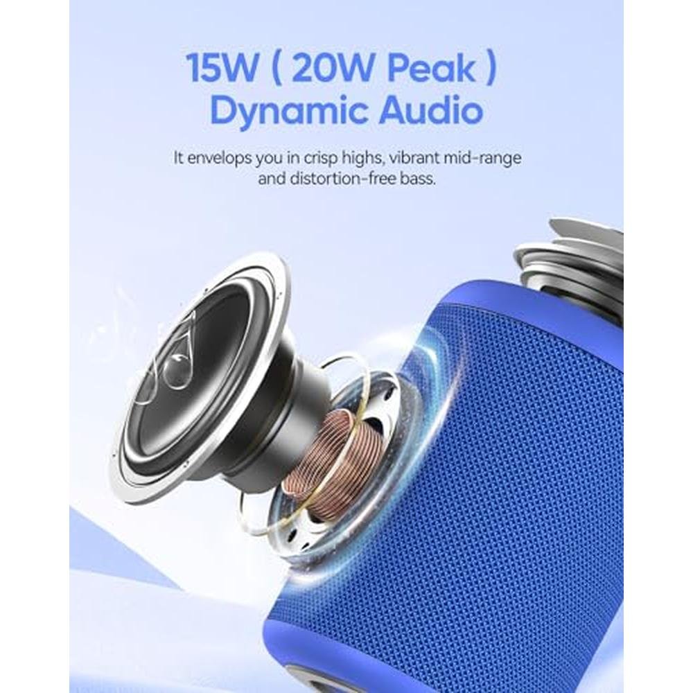Speaker Portable: Premium Bluetooth Speaker with Lights – Side View