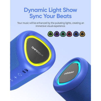 Speaker Portable: Premium Bluetooth Speaker with Lights – Close-up Detail