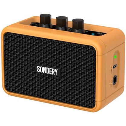 Sondery Guitar Amp: Sondery Mini 5W Portable Rechargeable – Front View