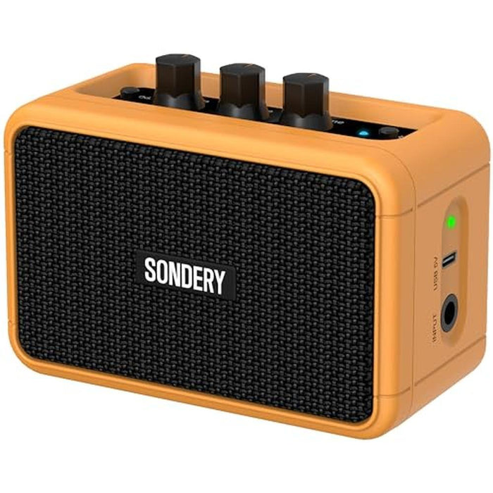 Sondery Guitar Amp: Sondery Mini 5W Portable Rechargeable – Front View