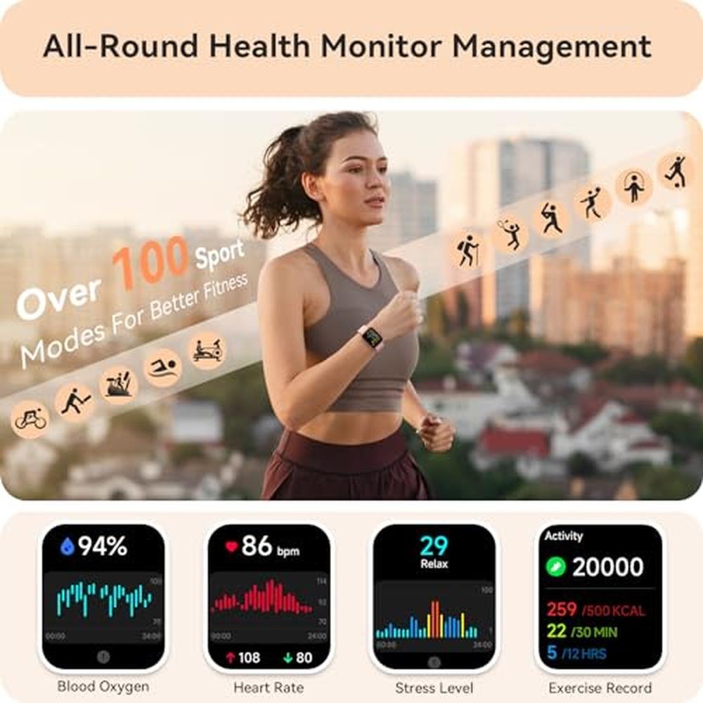 Watch Women: Smart Watch for iPhone Android Bluetooth with – Close-up Detail