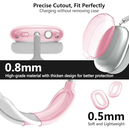 Case Cover for AirPods Max: Aircawin Clear Pink 3-in-1 Soft – Packaging