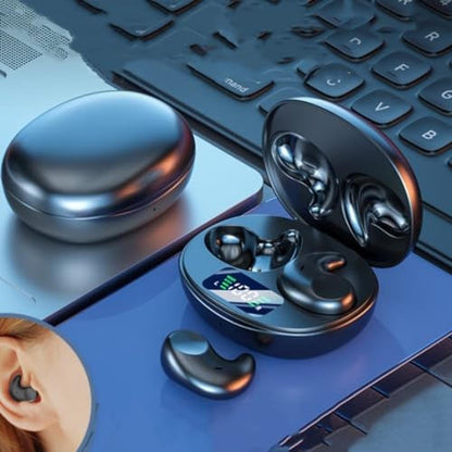 Hxstaald Sleep Ear Buds: Wireless Bluetooth Earbuds with – Side View