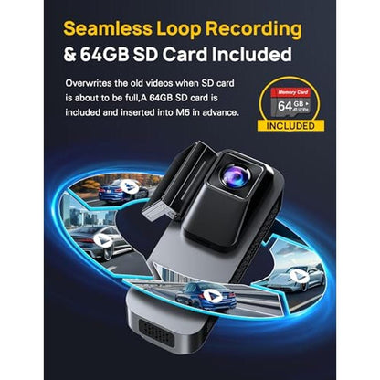 1080p Dash Cam: Anyski 3 Channel 4K Front and Rear Camera – In Use