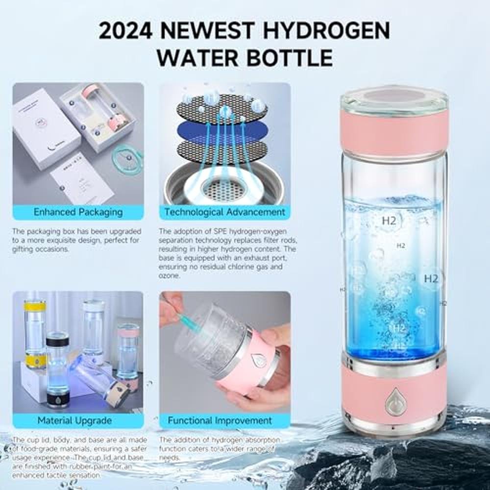 Hydrogen Water: Hydrohealth Hydrogen Water Bottle Generator – Close-up Detail