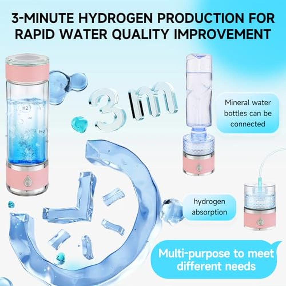 Hydrogen Water: Hydrohealth Hydrogen Water Bottle Generator – In Use