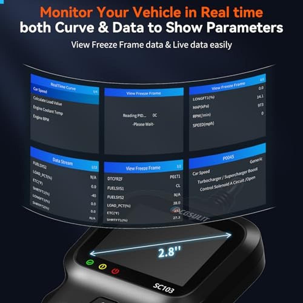 OBD2 Scanner: CGSULIT SC103 Car Code Reader Diagnose Check – In Use