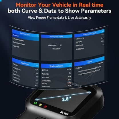 OBD2 Scanner: CGSULIT SC103 Car Code Reader Diagnose Check – In Use
