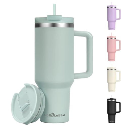 Labulabla 40oz: Premium Stainless Steel Insulated Tumbler – Front View