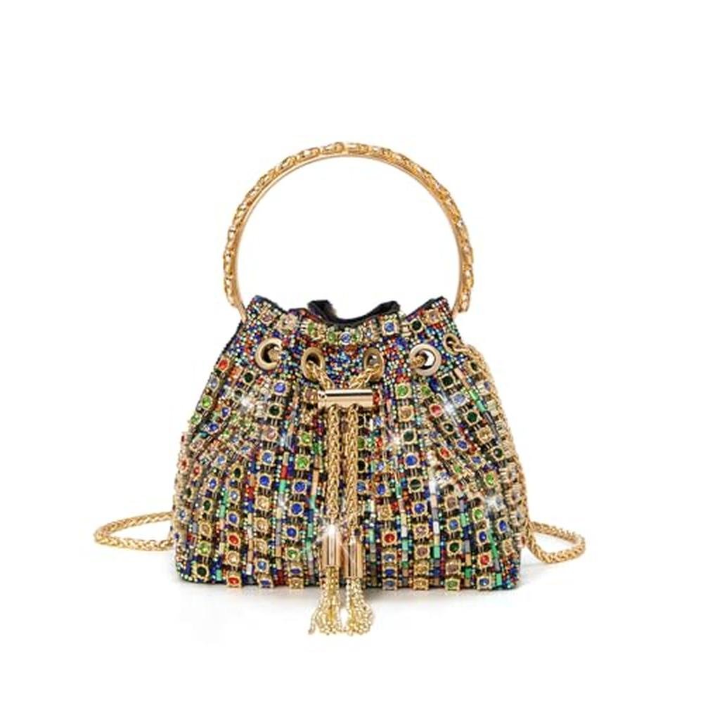 Sweetovo Sparkly Diamond Evening Bag – Front View