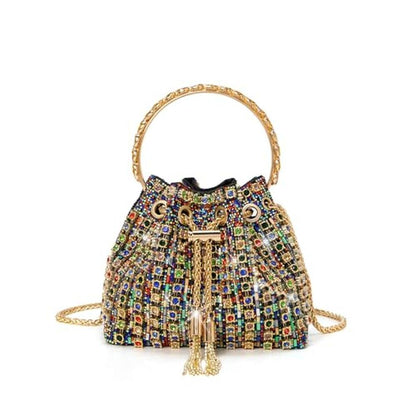 Sweetovo Sparkly Diamond Evening Bag – Front View