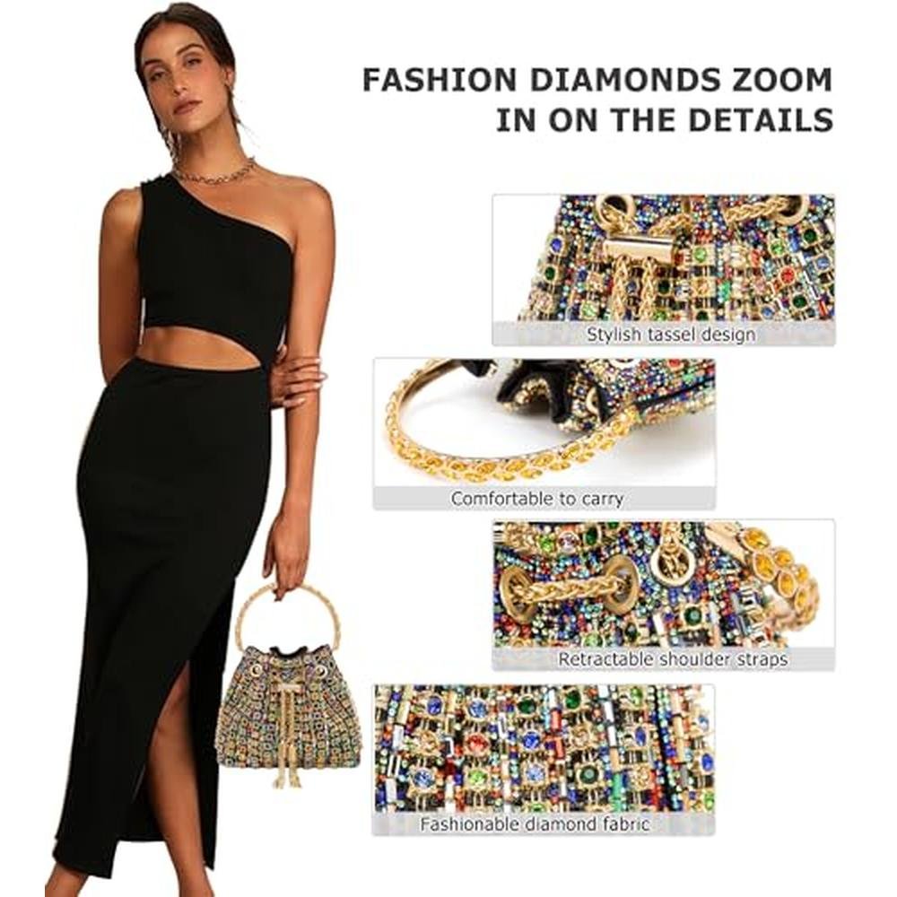 Sweetovo Sparkly Diamond Evening Bag – In Use