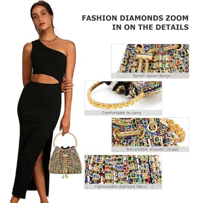 Sweetovo Sparkly Diamond Evening Bag – In Use
