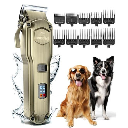 Dog Shaver: Oneisall Dog Clippers for Grooming Thick Heavy – Front View