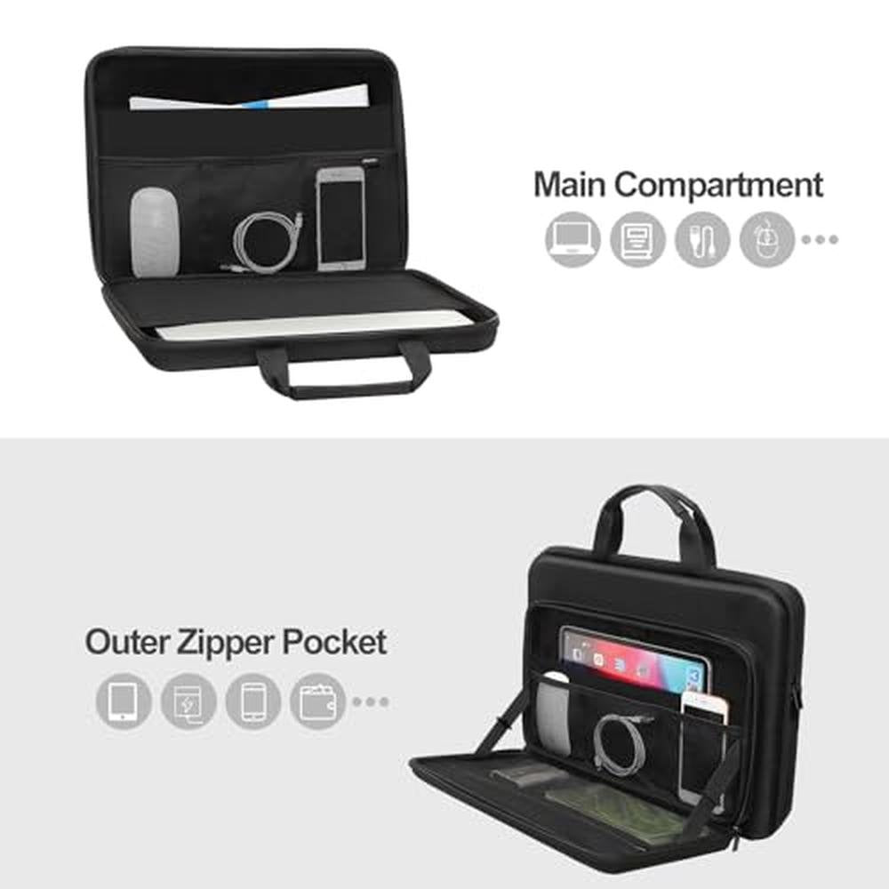 Laptop Hard Case: MOSISO 15.6-16 Inch Shockproof Waterproof – Side View