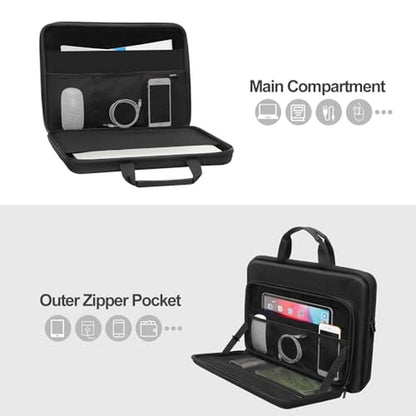 Laptop Hard Case: MOSISO 15.6-16 Inch Shockproof Waterproof – Side View