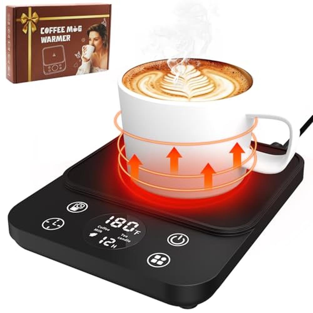 Coffee Warmer for Desk: 2024 Upgraded Smart Electric Coffee – Front View