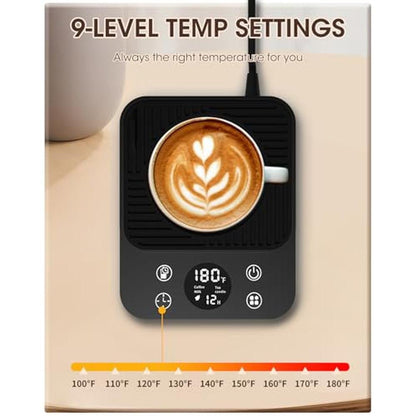 Coffee Warmer for Desk: 2024 Upgraded Smart Electric Coffee – Close-up Detail