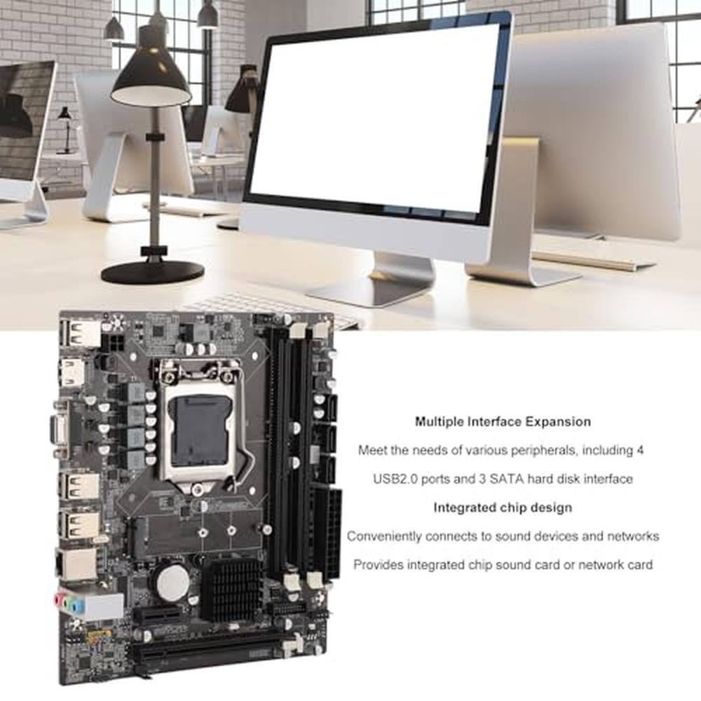 Motherboard H55: Professional M-2 NGFF LGA 1156 Slot DDR3 8 – Close-up Detail