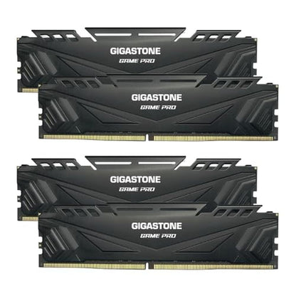 DDR4 RAM: GIGASTONE Game PRO 32GB Kit 4x8GB DDR4 3200MHz – Front View