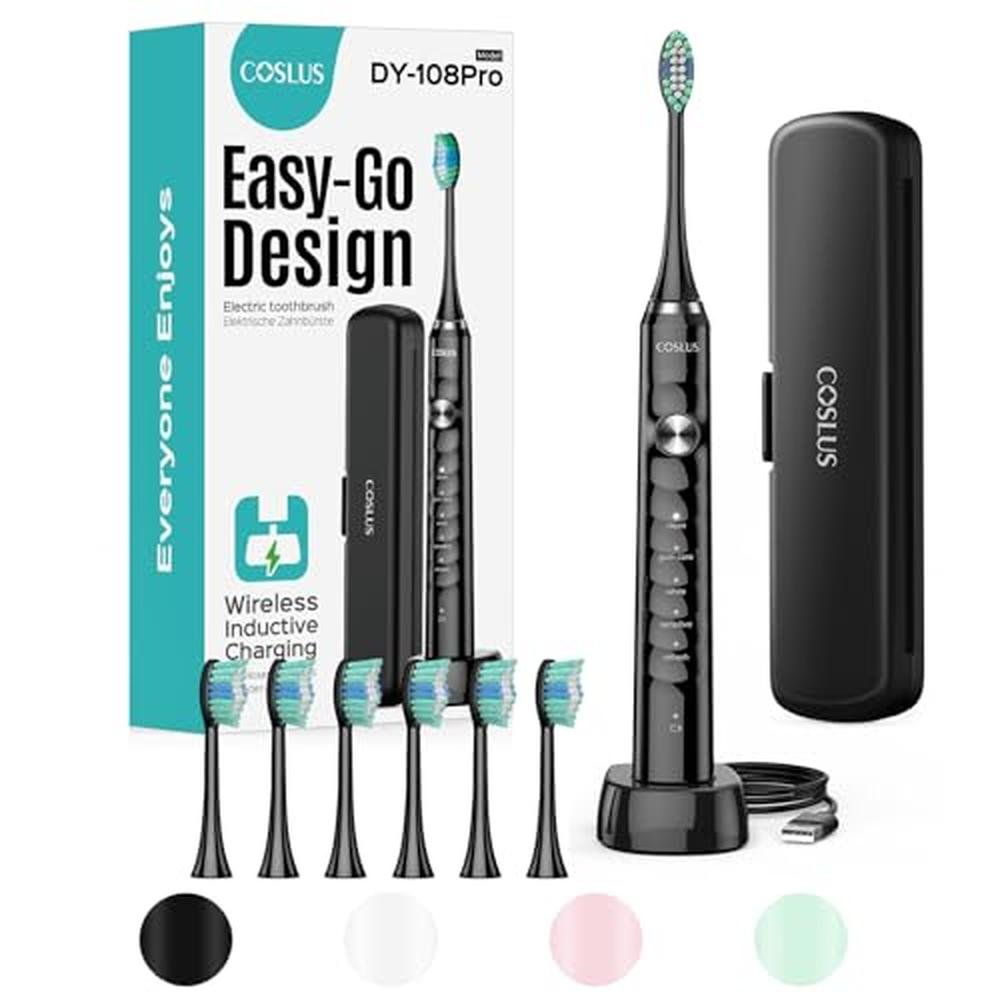 Sonic Excellence: COSLUS 47000 VPM Electric Toothbrush for – Front View