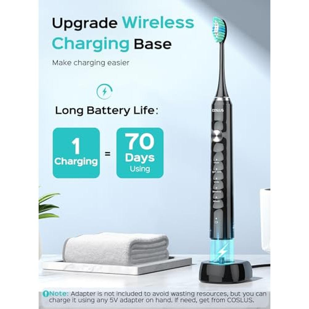 Sonic Excellence: COSLUS 47000 VPM Electric Toothbrush for – In Use