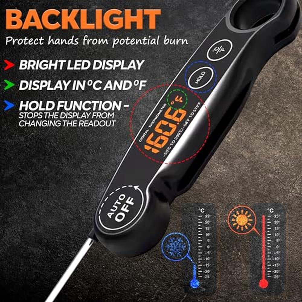 Thermometer Second: 1 Second Instant Read Food Thermometer – Packaging