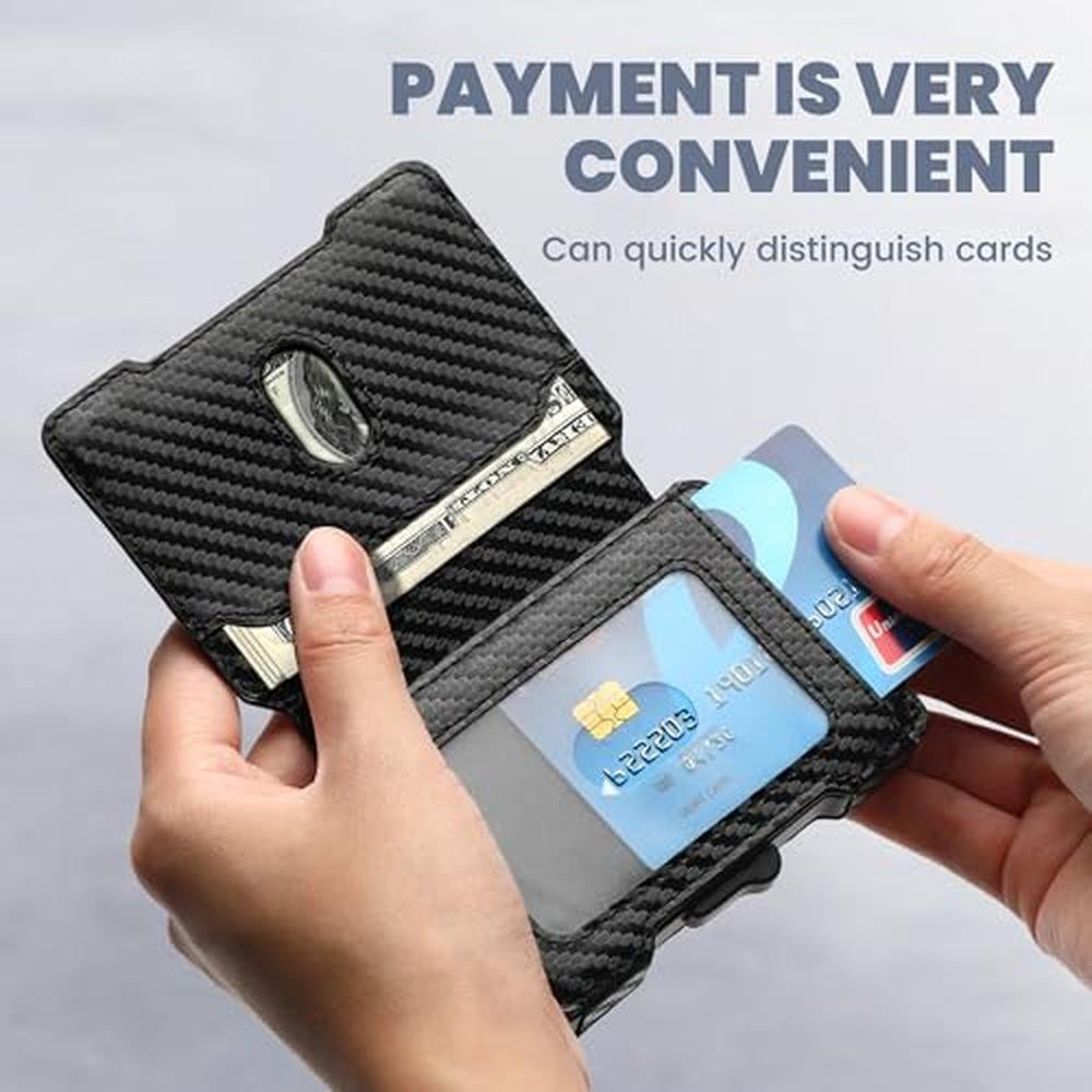 Airzoo Wallet for Men: RFID Blocking Slim Mens Wallet with – Side View