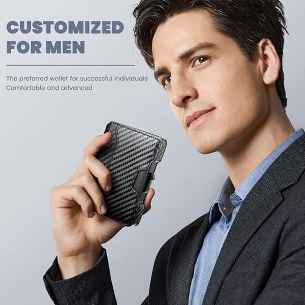 Airzoo Wallet for Men: RFID Blocking Slim Mens Wallet with – In Use
