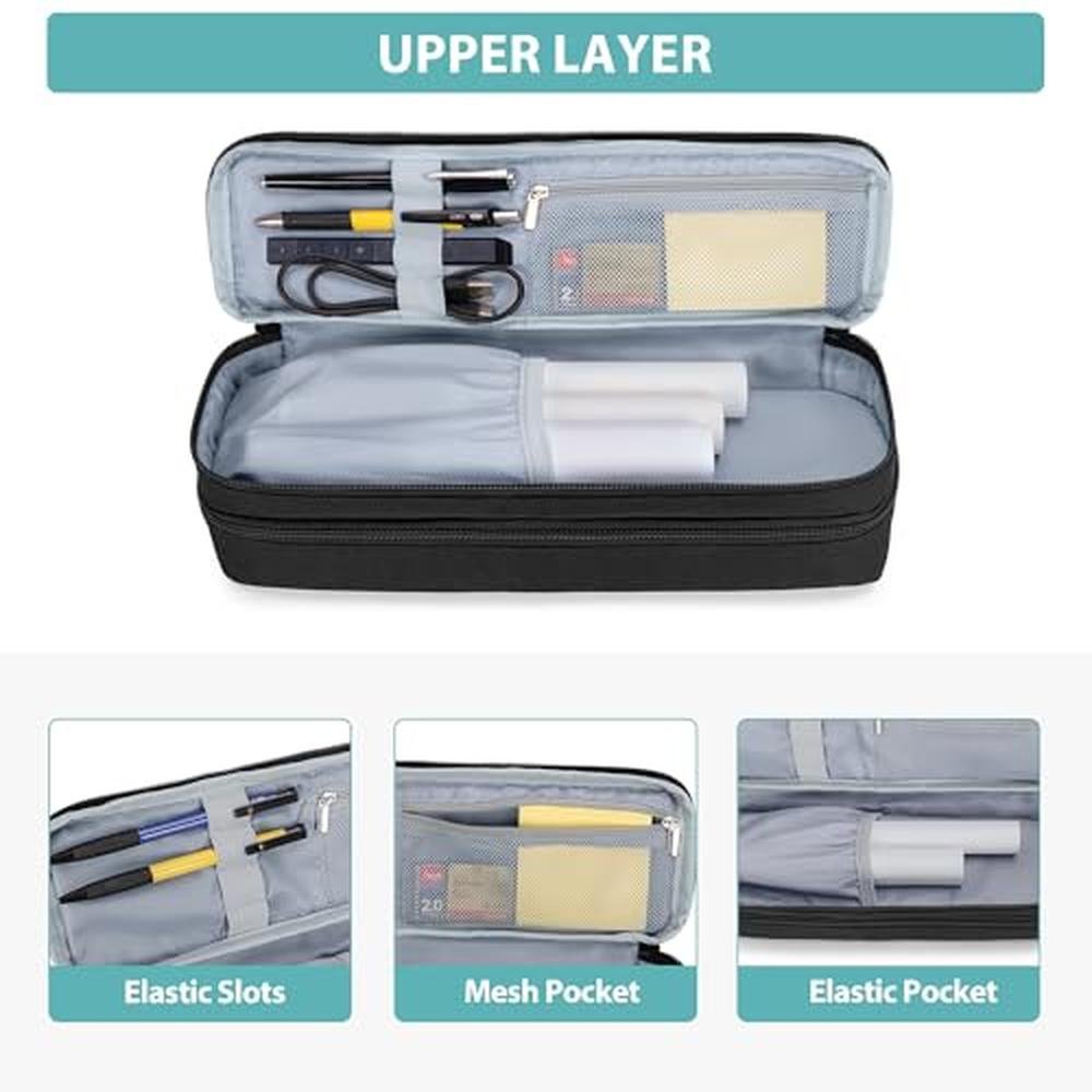 Scanner Travel Case: Yarwo Double-layer Document Scanner Bag – Side View