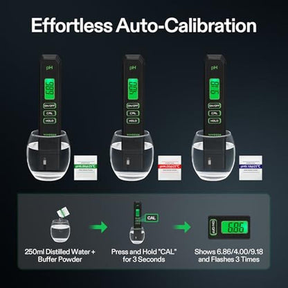Vivosun Digital pH Meter: High Accuracy Pen-Type pH Tester – Packaging