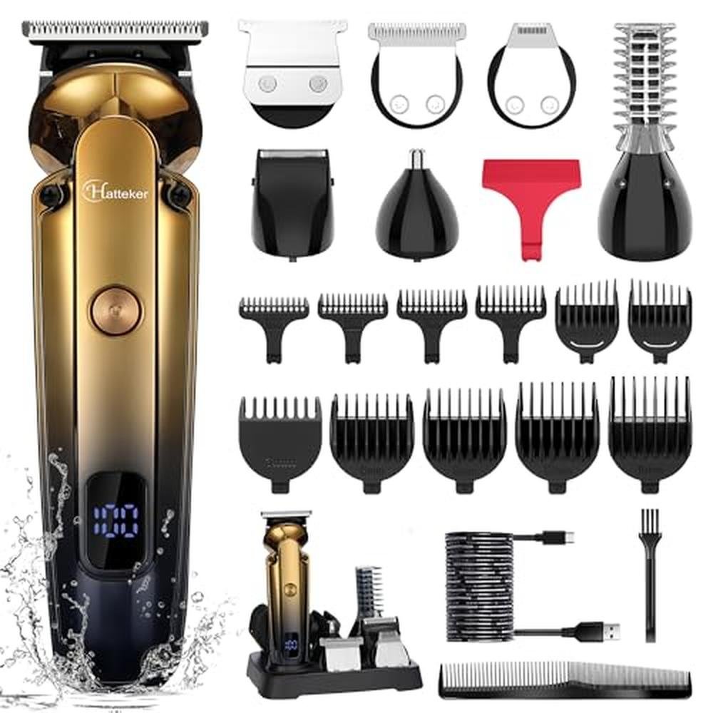 Premium Men's Beard Trimmer Kit – Front View