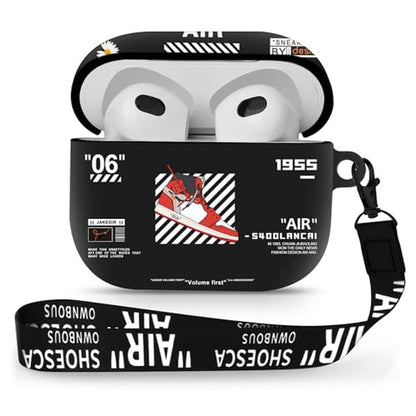 Airpods Case: Gedicht 3rd Generation Red Shoes Pattern TPU – Front View