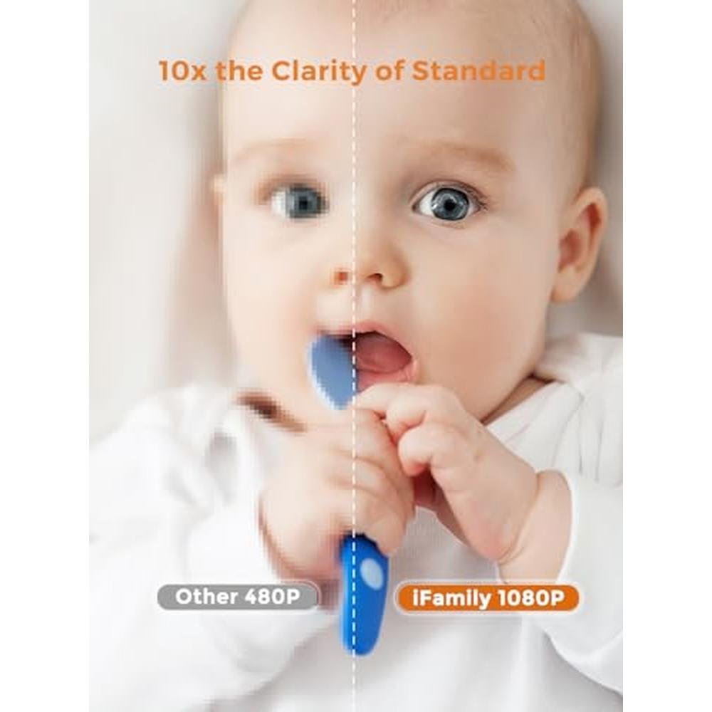 Baby Monitor: iFamily 7 Large Split Baby Monitor with 2 HD – Close-up Detail