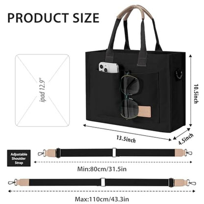 Bags Tote for Women: Premium Canvas Tote Purse with – Close-up Detail
