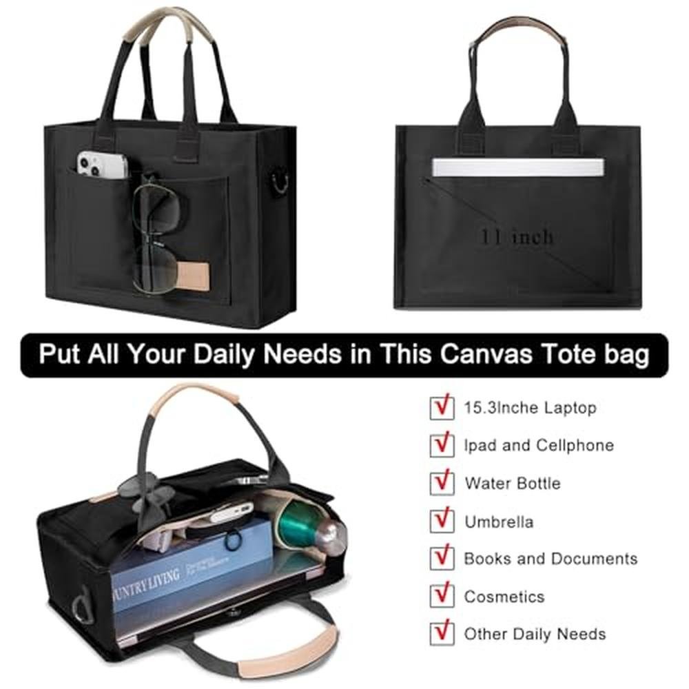 Bags Tote for Women: Premium Canvas Tote Purse with – In Use