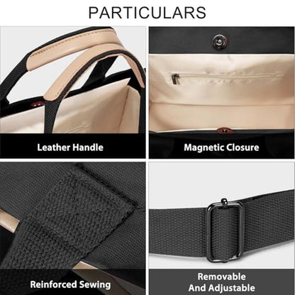 Bags Tote for Women: Premium Canvas Tote Purse with – Packaging