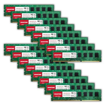 DDR3 PC3: GIGASTONE 128GB Kit 16x8GB DDR3 RAM 1600MHz – Front View
