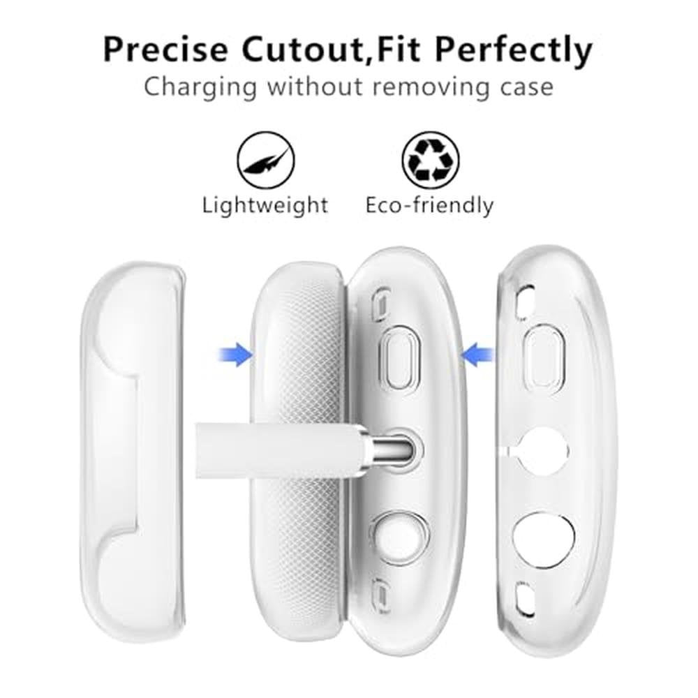 AirPods Case: Aircawin Clear Soft TPU Ear Cups Cover – Close-up Detail