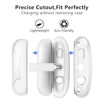AirPods Case: Aircawin Clear Soft TPU Ear Cups Cover – Close-up Detail