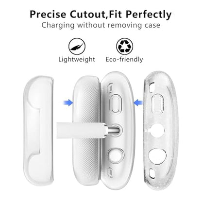 AirPods Case: Aircawin Clear Glitter 3-in-1 Protective – Close-up Detail