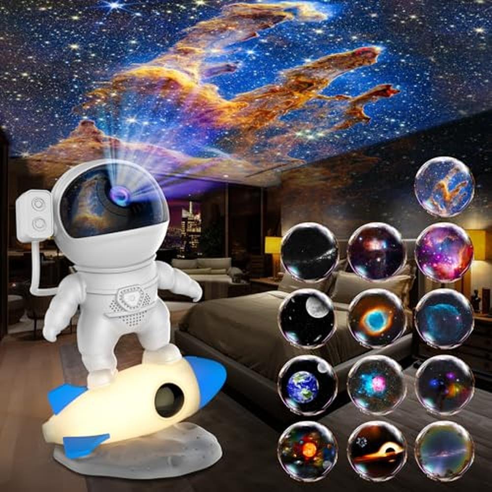 Projector Light: Aimetoile Astronaut Galaxy 12-in-1 HD – Front View