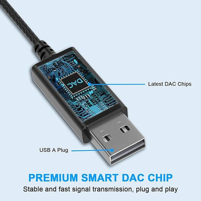 ASKUBSKU USB Headset with Microphone for PC 8.2Ft Cord – Packaging