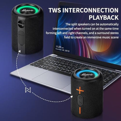 Bluetooth Speaker: CYBORIS 2 in 1 Portable Splittable – Close-up Detail