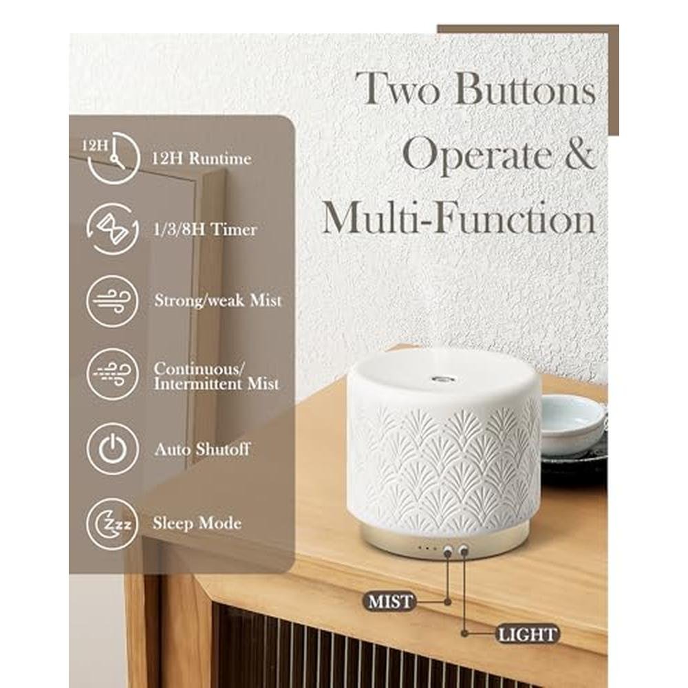 Ceramic Essential Oil Diffuser – Side View