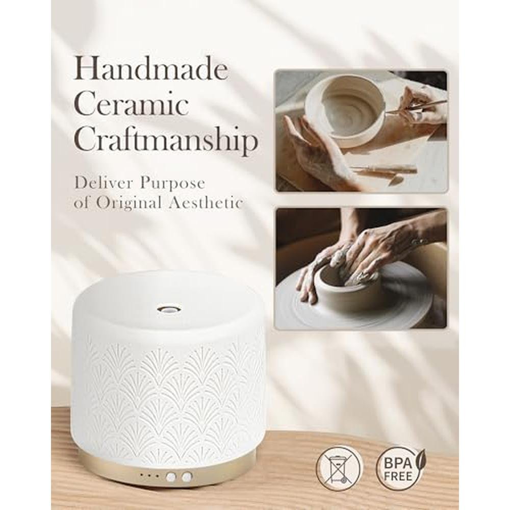 Ceramic Essential Oil Diffuser – Close-up Detail