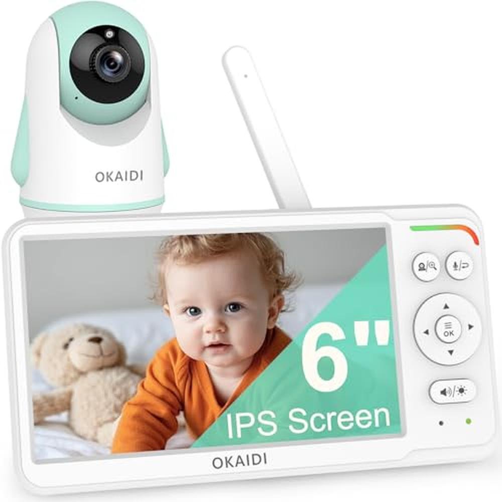 Baby Monitoring Excellence: OKAIDI Baby Camera and Audio – Front View