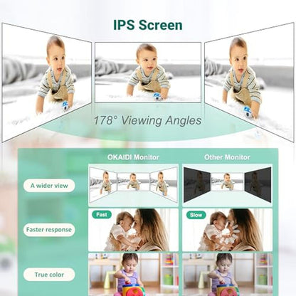 Baby Monitoring Excellence: OKAIDI Baby Camera and Audio – In Use