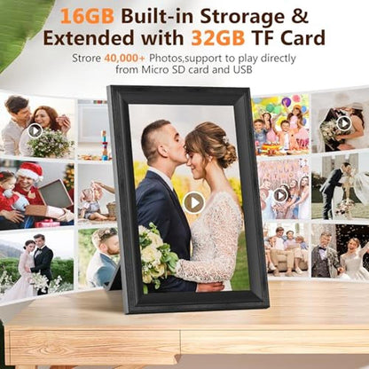 Digital Frame: Smart 10.1inch WiFi Photo Frame with 16GB – Side View