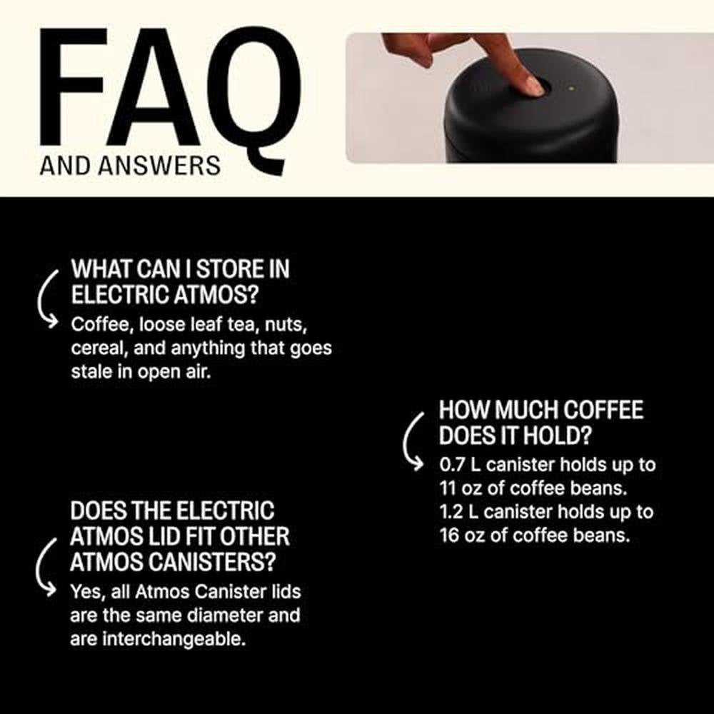 Storage Coffee: Fellow Atmos Electric Vacuum Canister & – Close-up Detail